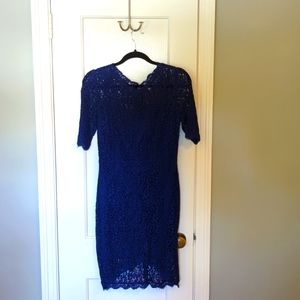 Adelyn Rae Blue Lace Dress